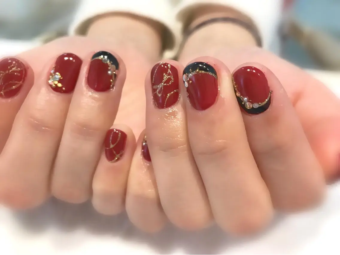 ネイル 成人式 NARUMI HYODOのネイルデザイン