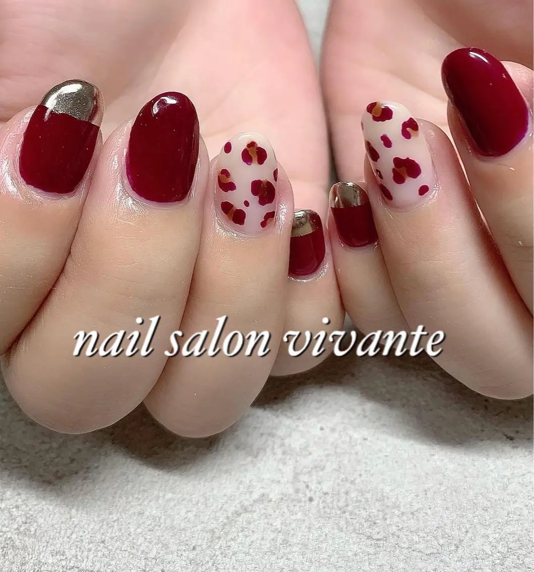 ネイル アニマル柄 nail salon vivanteのネイルデザイン
