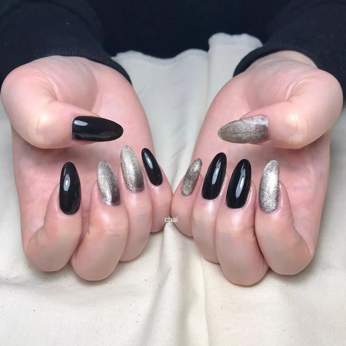 ネイル マグネットネイル ハンドネイル chai nail _ai📍鶴橋/桃谷のネイルデザイン