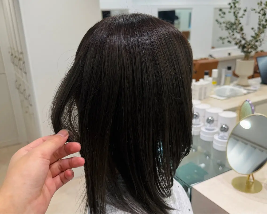 ミディアム カラー ヘアカラー トリートメント 透明感カラー/艶髪 /たいが🎈のヘアスタイル