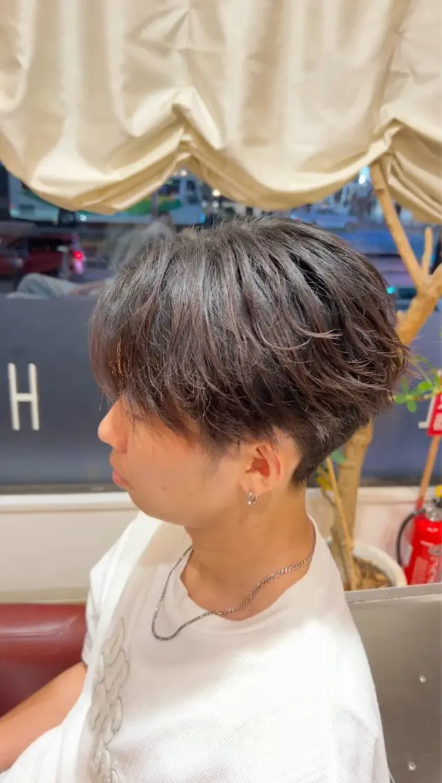 メンズ センターパート 刈り上げ Lenahc かめのヘアスタイル