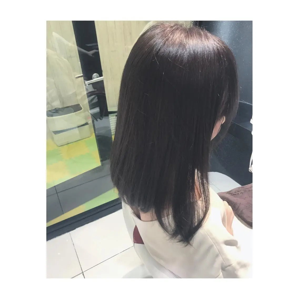 セミロング カラー 中野 竜介のヘアスタイル
