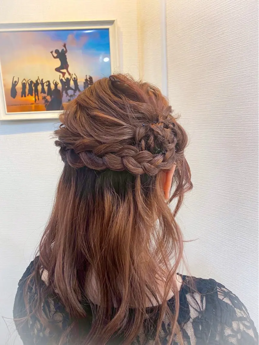 ヘアアレンジ ヘアセット hair make もりした　ゆうのヘアスタイル