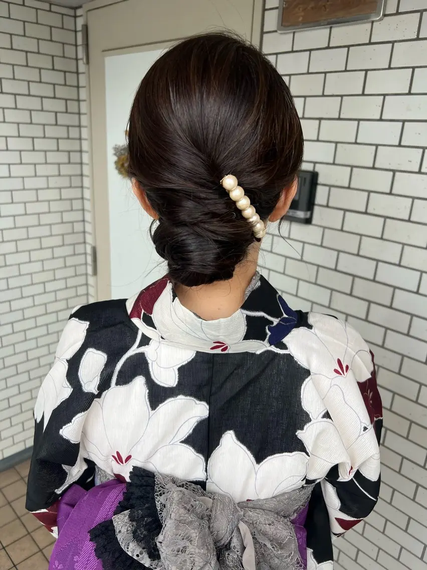 ヘアアレンジ 浴衣 大人可愛いヘアメイク 💋🧚‍♀️しずかのヘアスタイル
