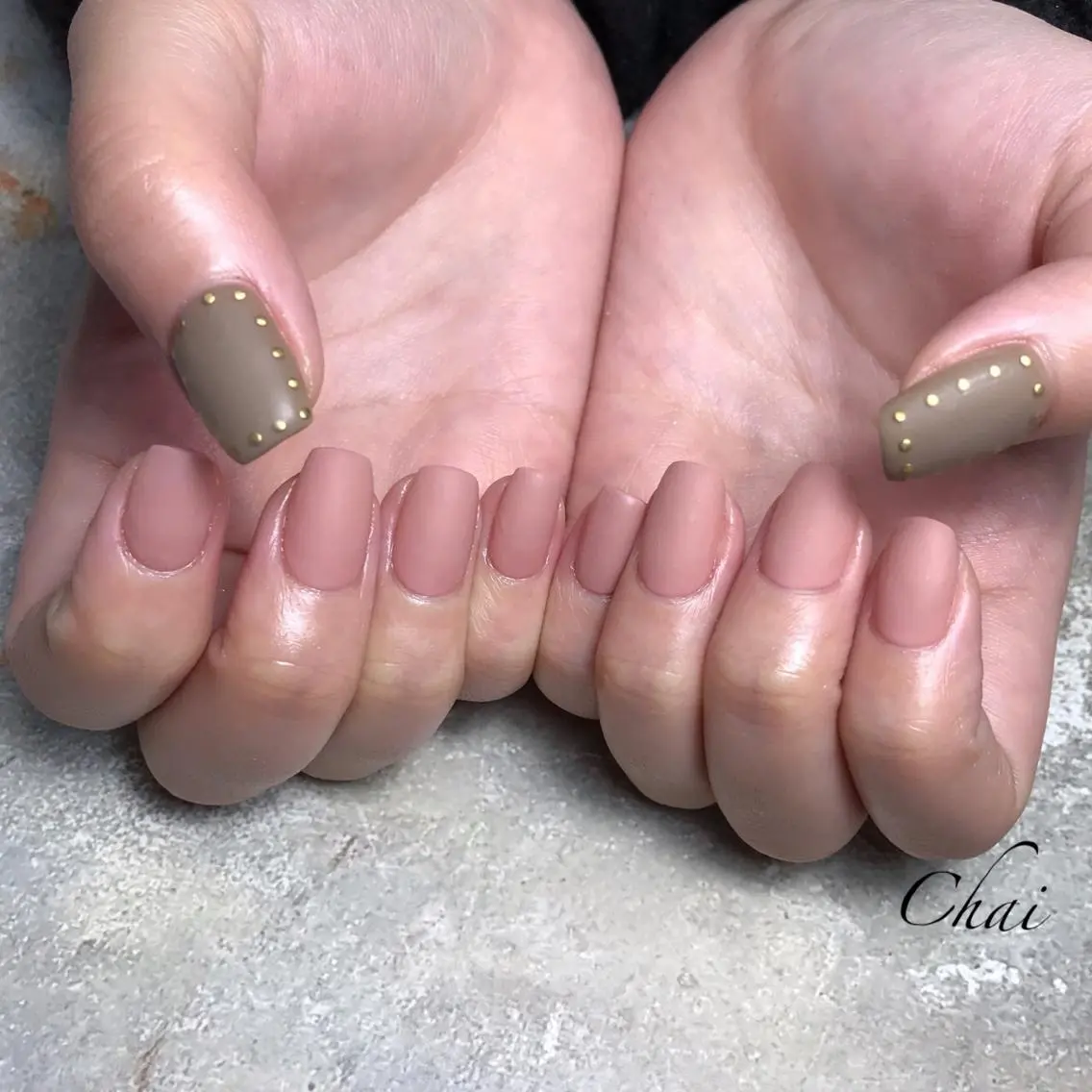 ネイル アートネイル マットネイル chai nail &  eye📍鶴橋のネイルデザイン