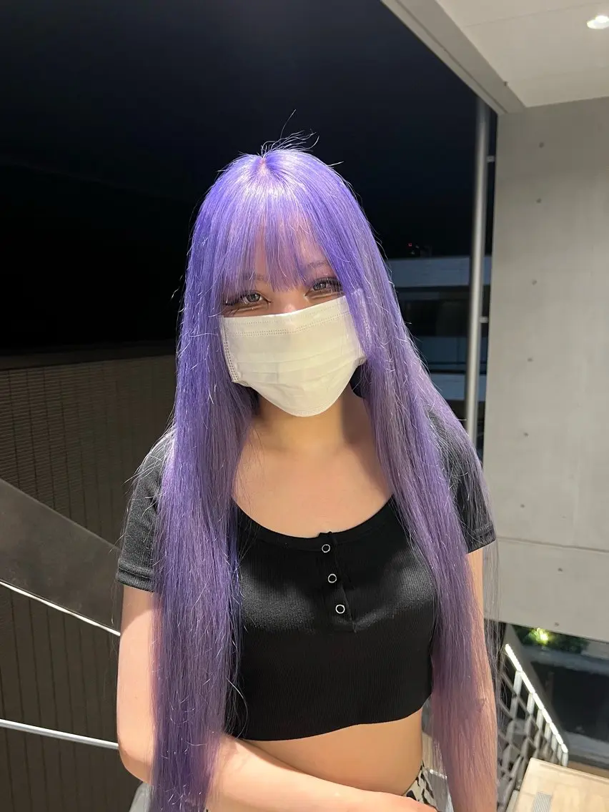 ロング カット ヘアカラー トリートメント 艶髪レイヤー/ ハイトーンKeitaのヘアスタイル