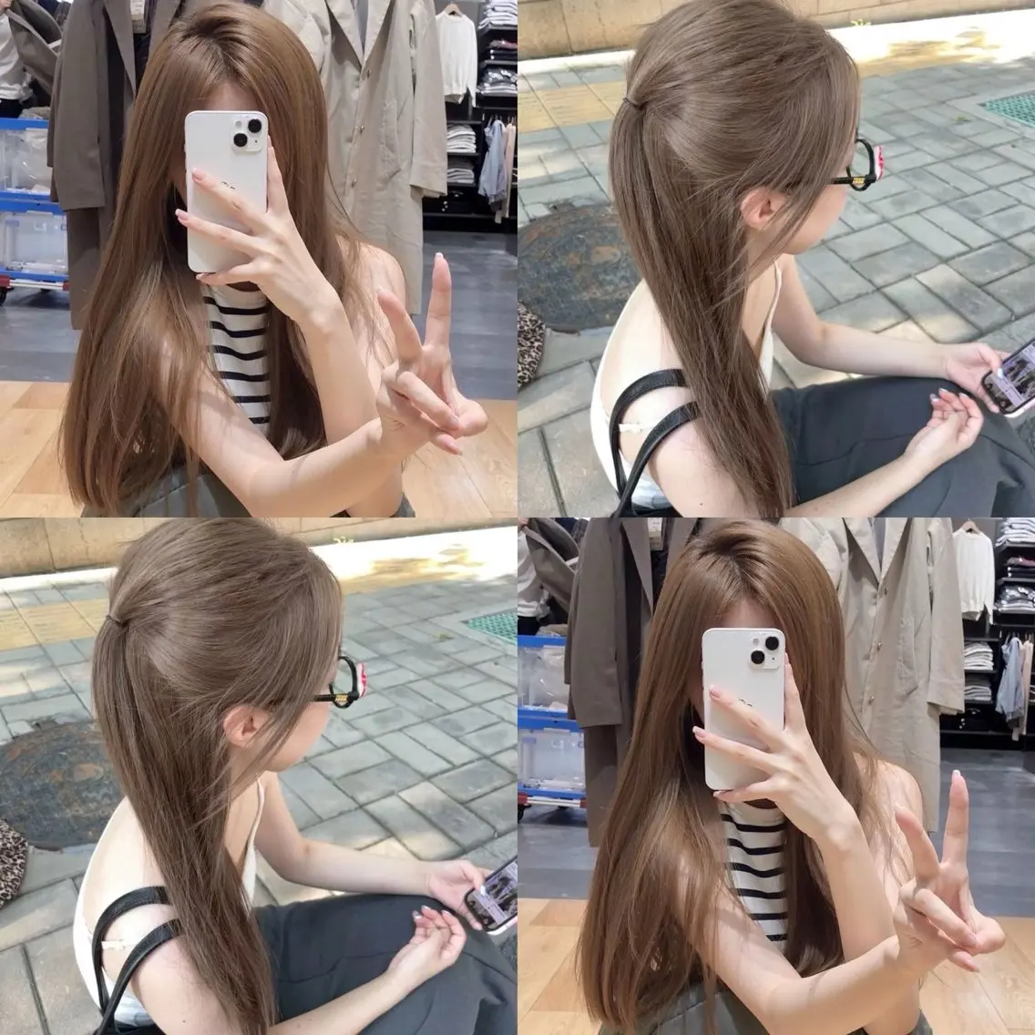 🤎オールシーズン大人気‼️【ベージュ/ブラウン系 透明感Wカラー】🤎+うる艶トリートメント✨の写真