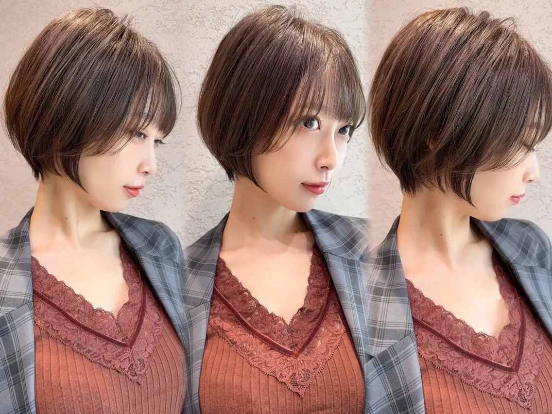 ショート カット 縮毛矯正✨🫧 レイヤー川村利幸のヘアスタイル