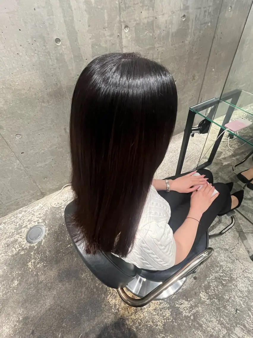 ロング 縮毛矯正 🌼かとう なぎさ🌼のヘアスタイル