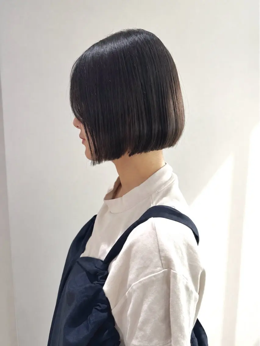 ショート ボブ 髪質改善 カット ヘアカラー トリートメント や ぎ /似合わせ カラー/神戸美容室のヘアスタイル