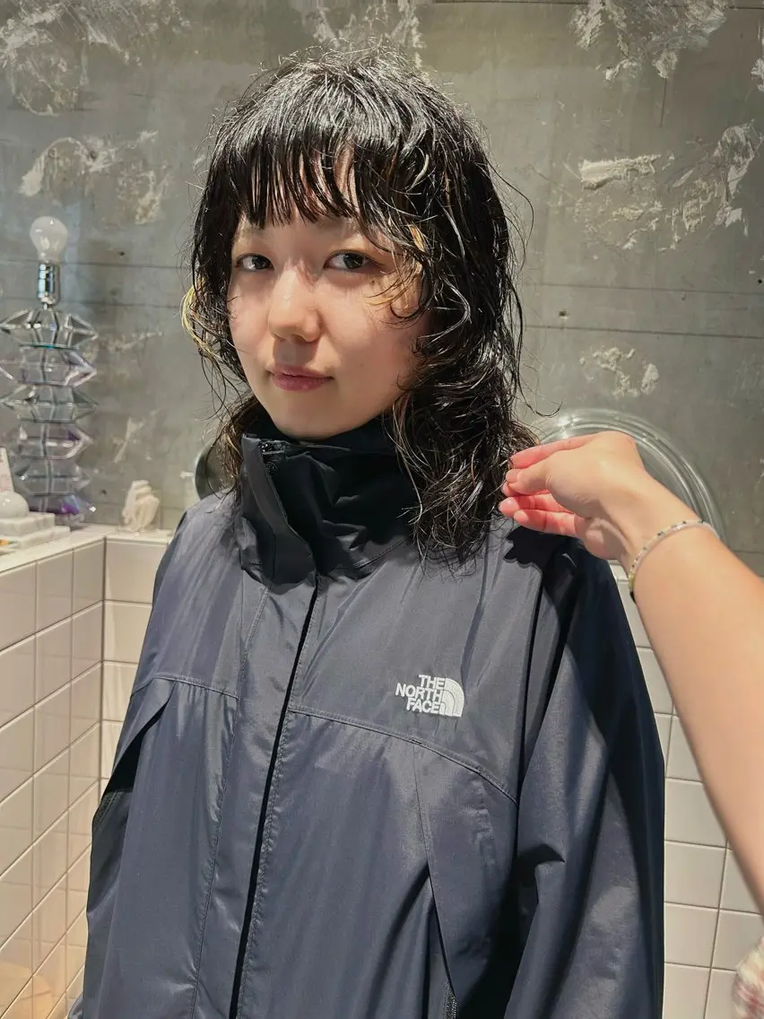 ミディアム パーマ カット パーマ トリートメント 似合わせカット カラー/心斎橋/メイのヘアスタイル
