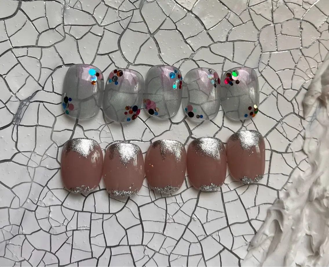ご新規様❣️今月限定の定額2デザイン💅オフあり・オフなし¥7700🌸ご新規様他店オフ無料✨お色変更可能🙆♀️の写真