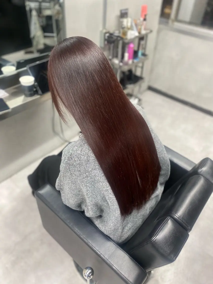 ロング カット ヘアカラー トリートメント 艶髪/縮毛矯正 🫧辻野海羽のヘアスタイル