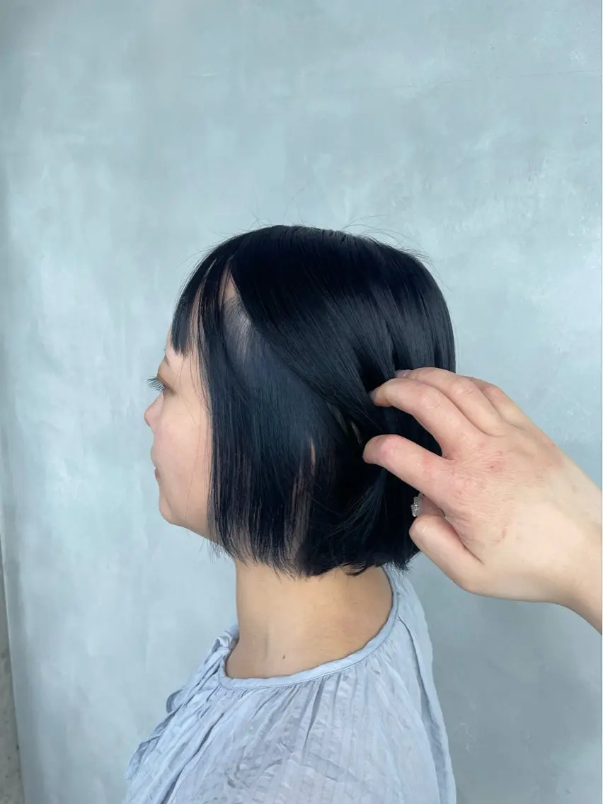 ショート カラー ブルーカラー ネイビーカラー ヘアカラー 暖色/ハイトーン/ カラー/HBLのヘアスタイル