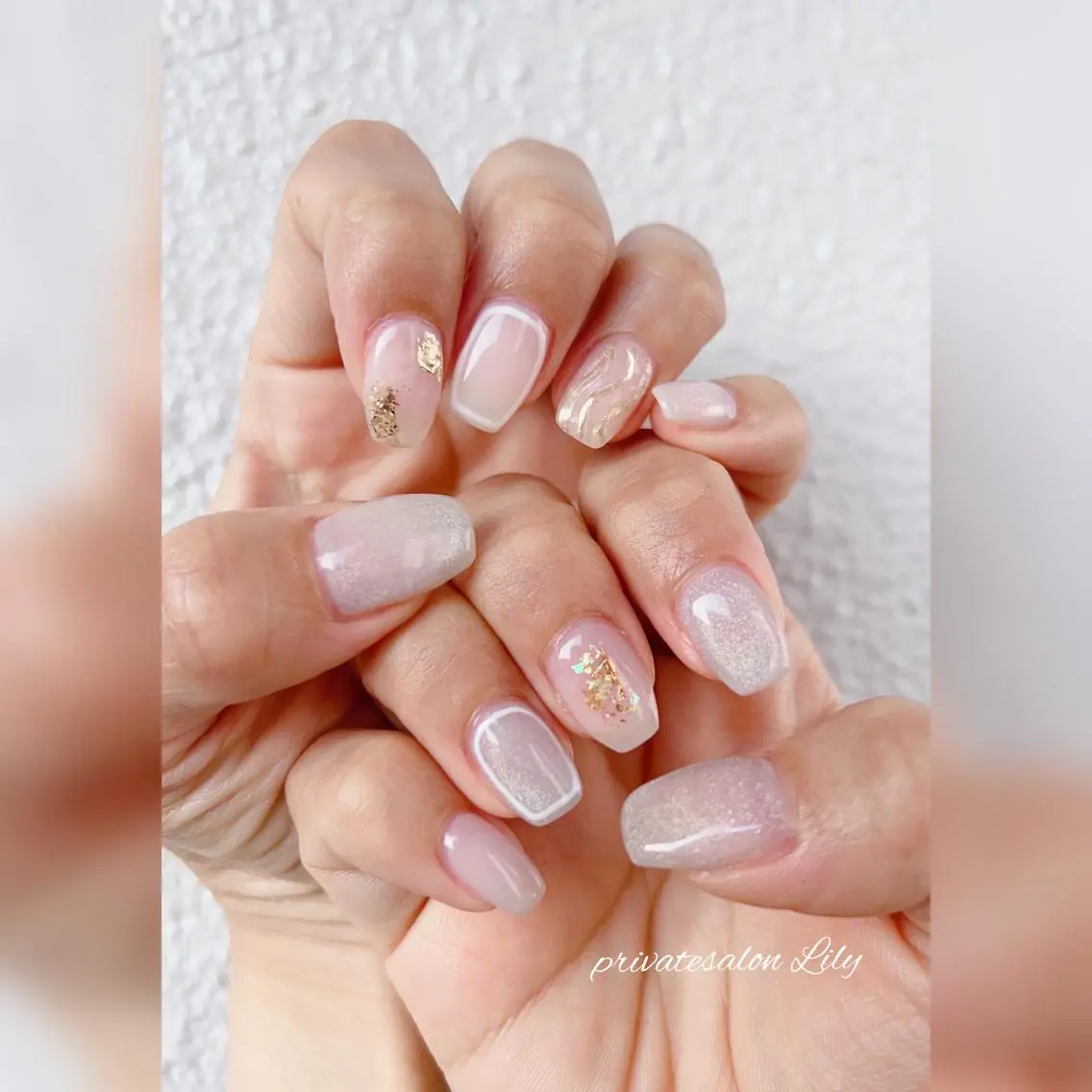 ネイル ニュアンスネイル ハンドネイル salon Lilyのネイルデザイン