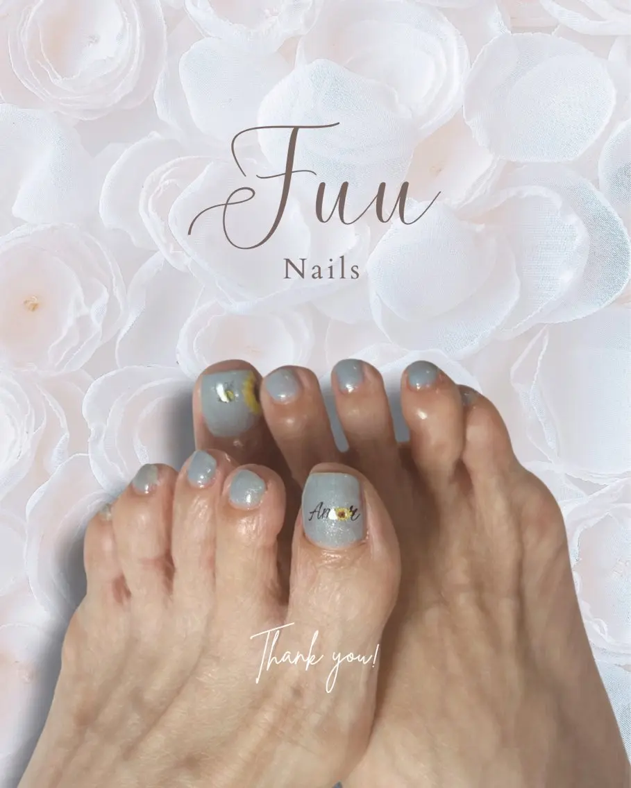 ネイル フットネイル 犬のいるネイルサロン Fuu nailsのネイルデザイン
