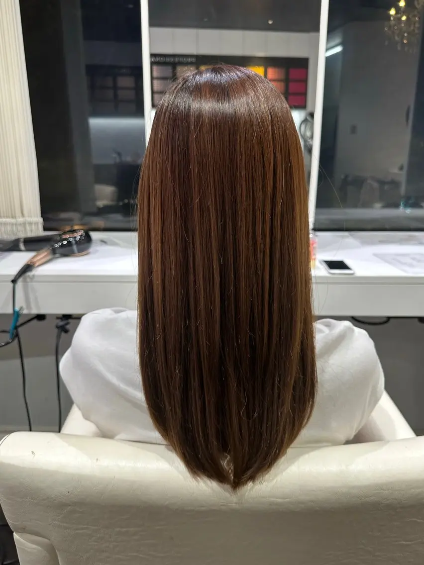 ロング 髪質改善 縮毛矯正 髪質改善縮毛矯正✨ ナリタユウヤのヘアスタイル