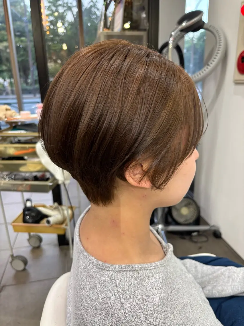ショート カラー ボブショートカラー ✂️ツムギ♡のヘアスタイル