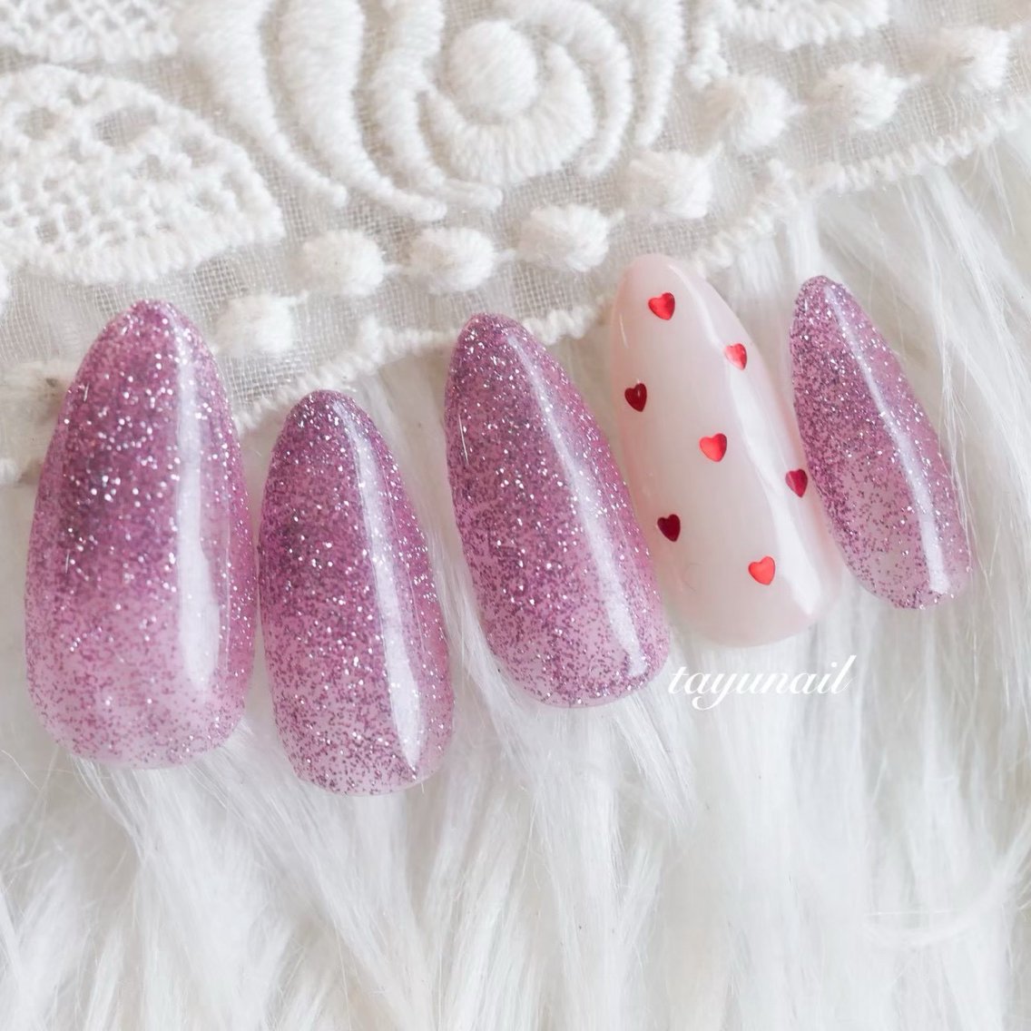 ネイル アートネイル ジェルネイル パラジェル シンプルネイル ネイルサロン 【たゆnail】小中のネイルデザイン