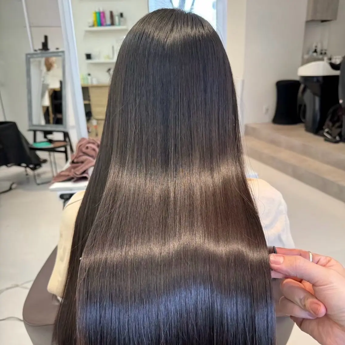 ロング 縮毛矯正 透明感カラー💫 Katsukiのヘアスタイル