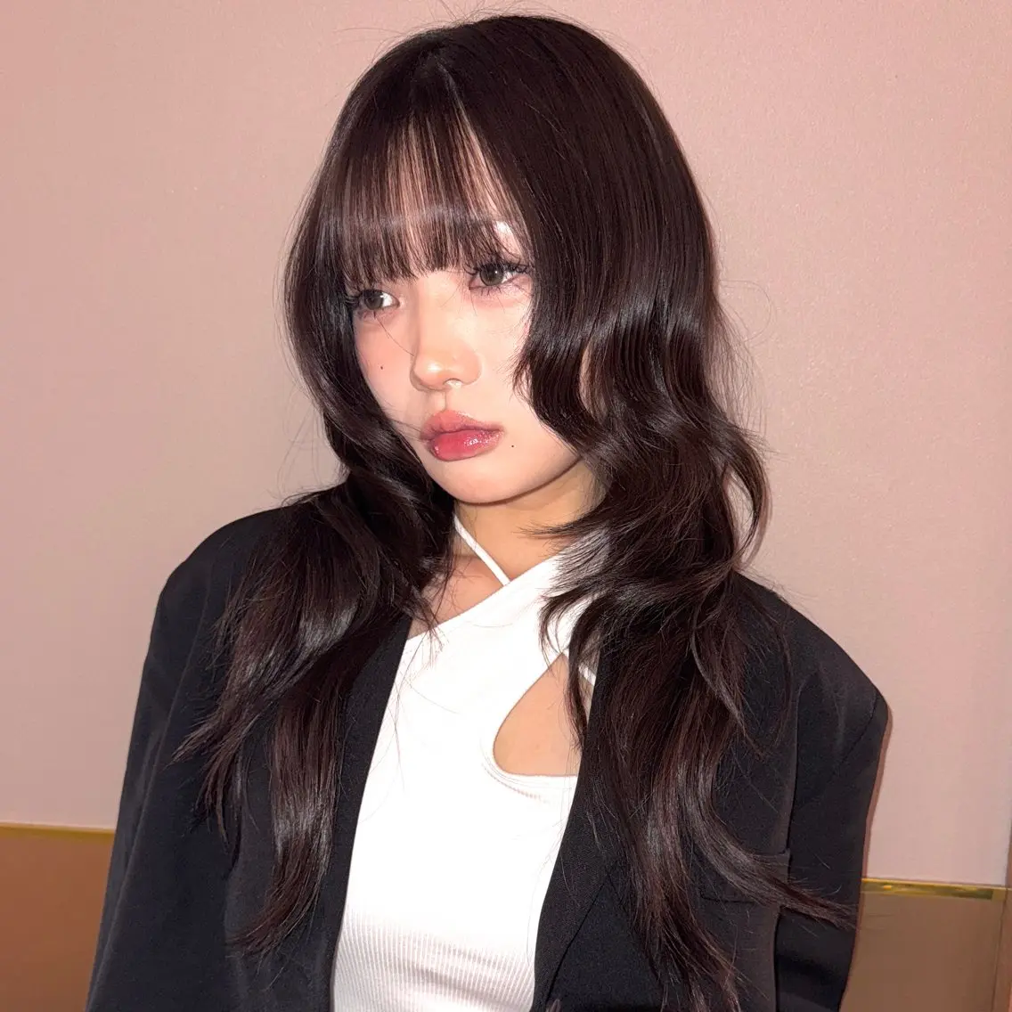 【土日祝ミニモ限定❤️🔥】🍒ロング料金なし🍒似合わせカット+艶カラー+集中補修トリートメント✨️の写真