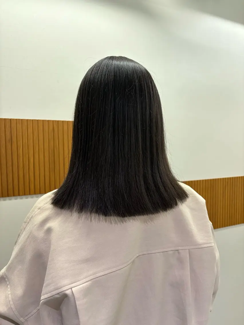 ミディアム 田中 樹奈のヘアスタイル