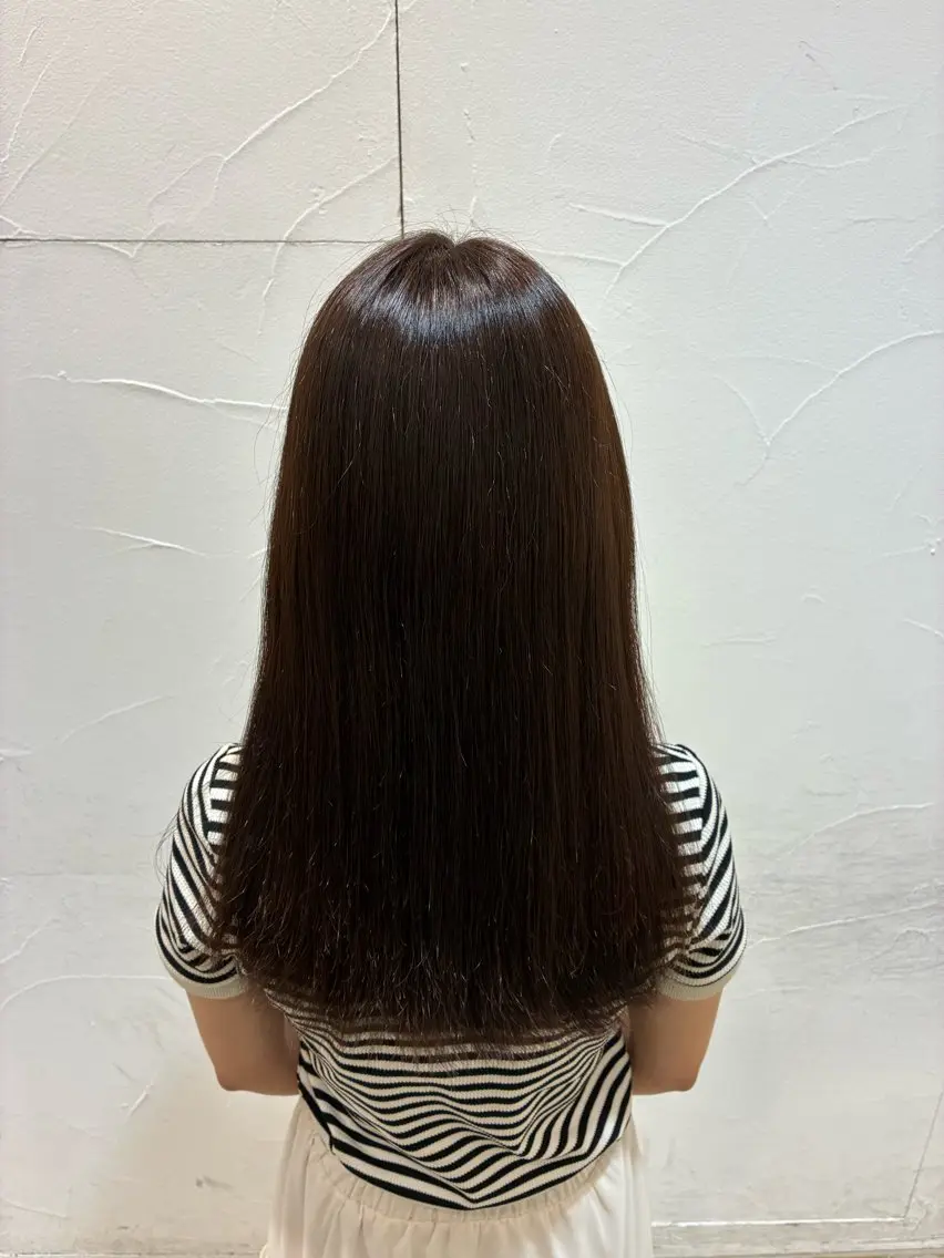 ロング カラー 炭酸スパ ケアカラー Terryのヘアスタイル