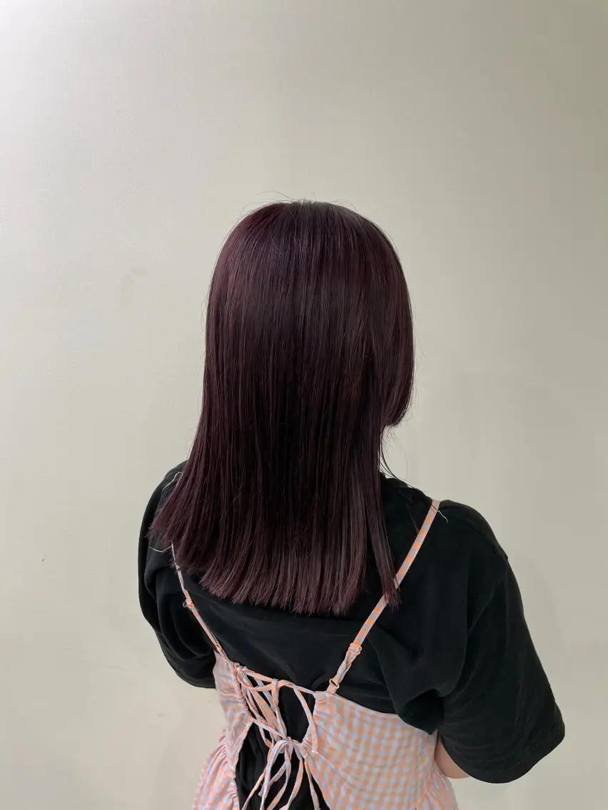 ミディアム カラー ブリーチ こころ🎀/ ボブ、透明感カラーのヘアスタイル
