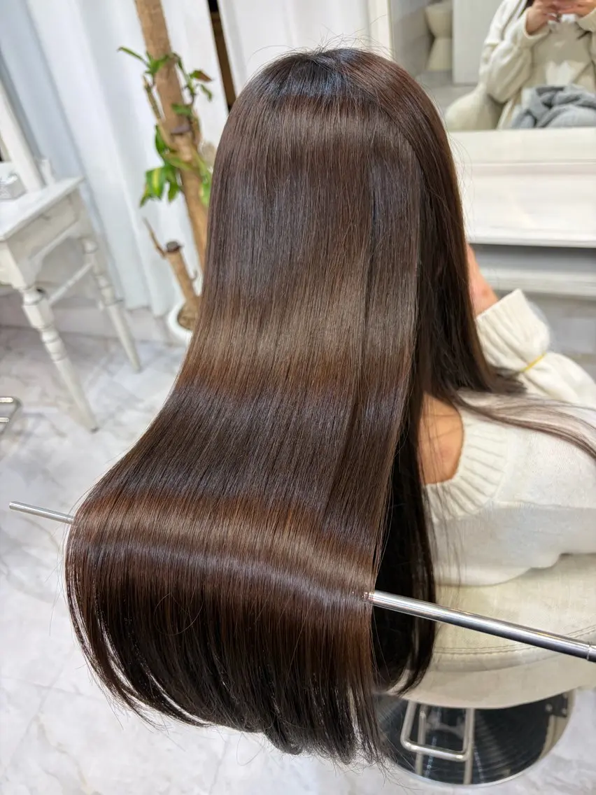 <髪質を綺麗にしていきたい方限定>髪質改善×縮毛矯正の写真