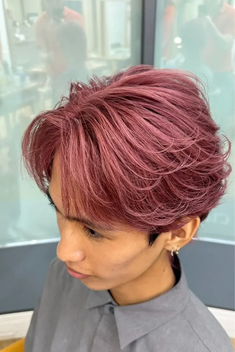 カラー ヘアカラー 中嶋 優海のヘアスタイル