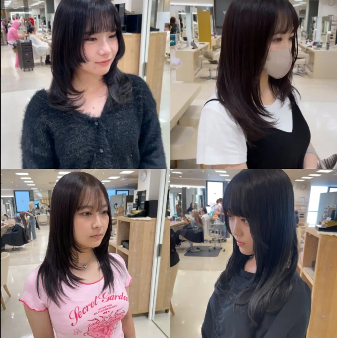 ロング シャドウパーマ／骨格 矯正カット　トモキのヘアスタイル