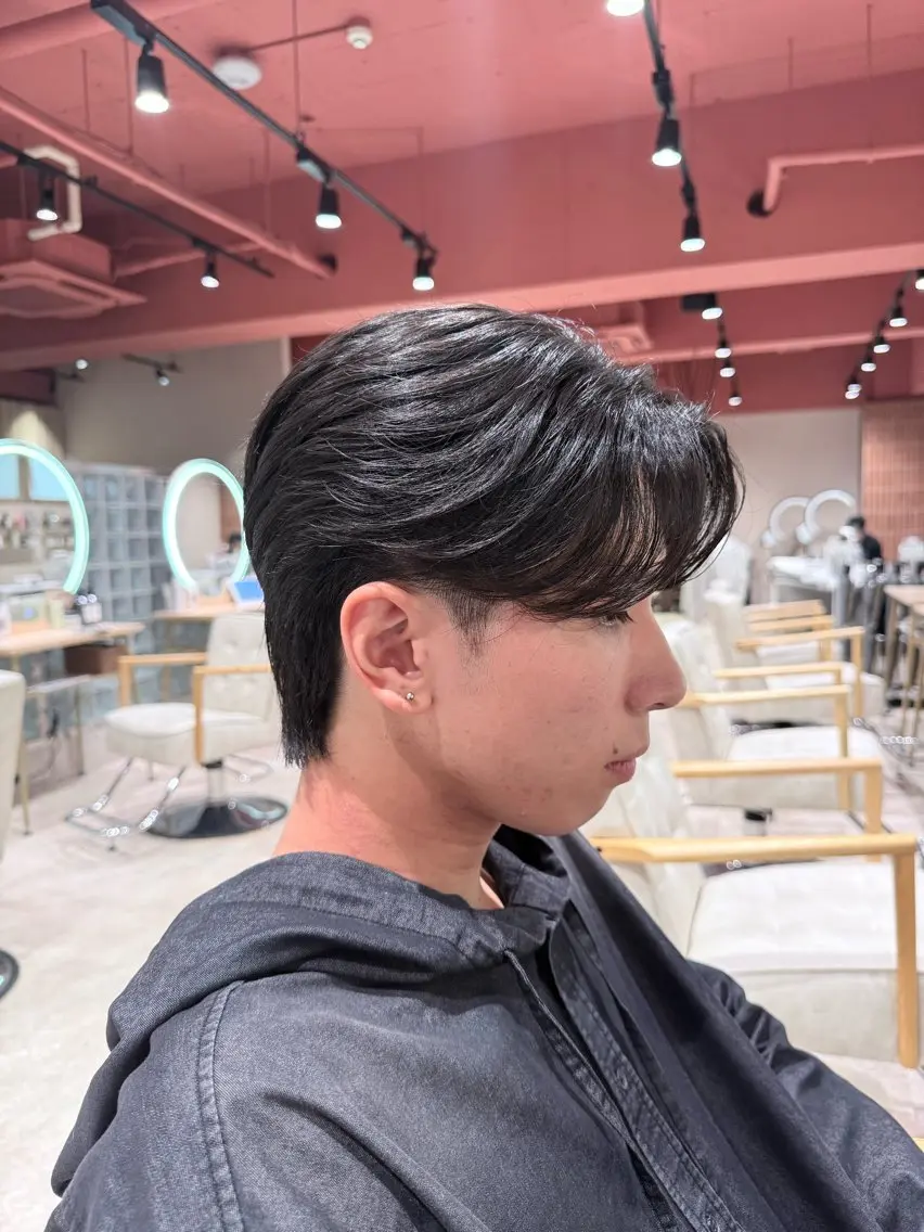 ミディアム カット パーマ アキト🌙 メンズ特化🔥のヘアスタイル