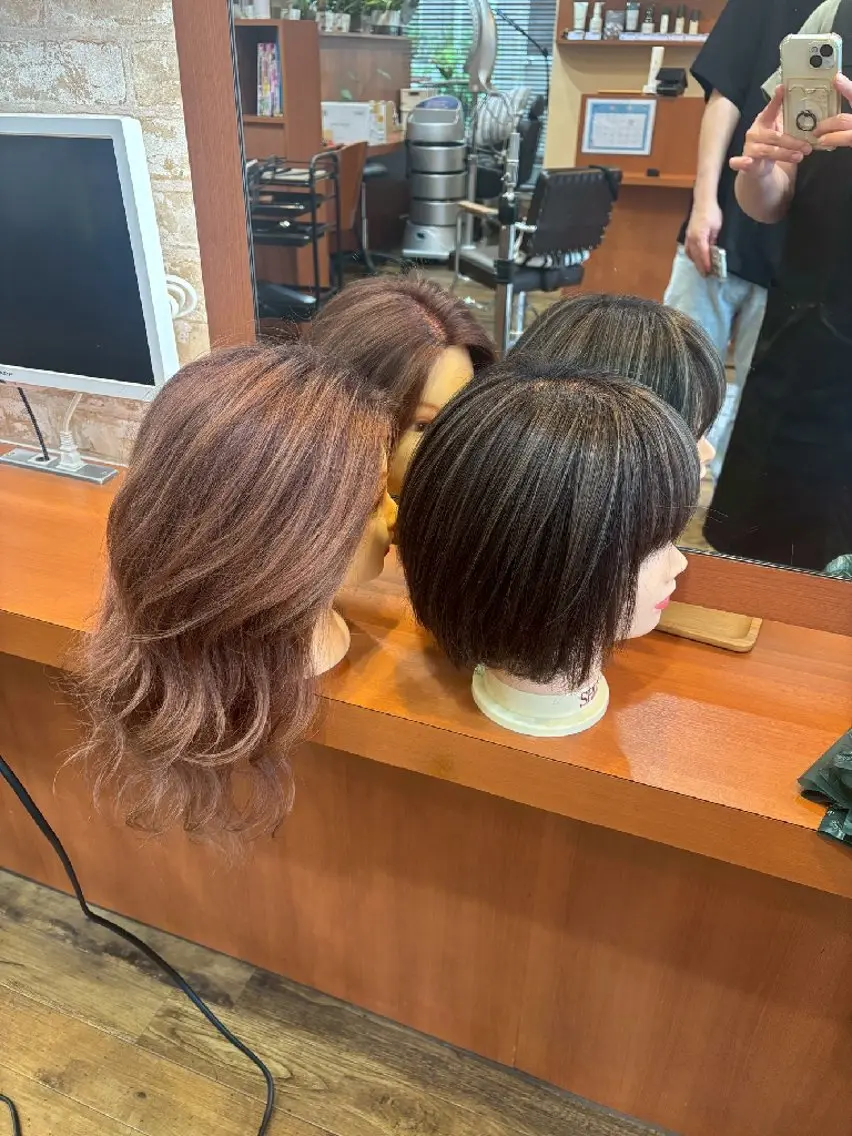 髪質改善ブリーチハイライト+オンカラー(シャンプーブロー込み)の写真