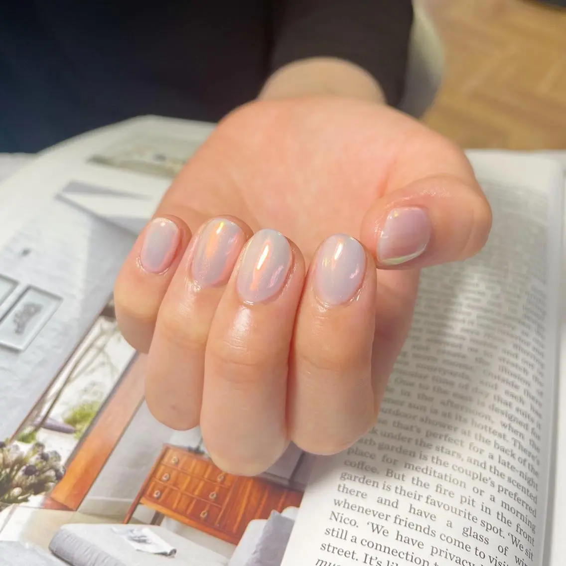 ネイル オーロラネイル シンプルネイル Lofinails ちひろのネイルデザイン