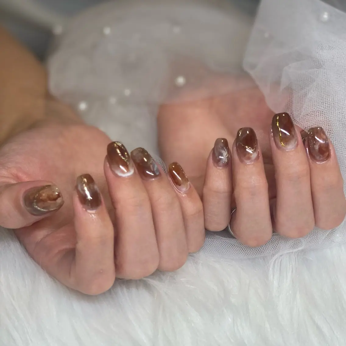 ネイル ニュアンスネイル nail salon milkのネイルデザイン