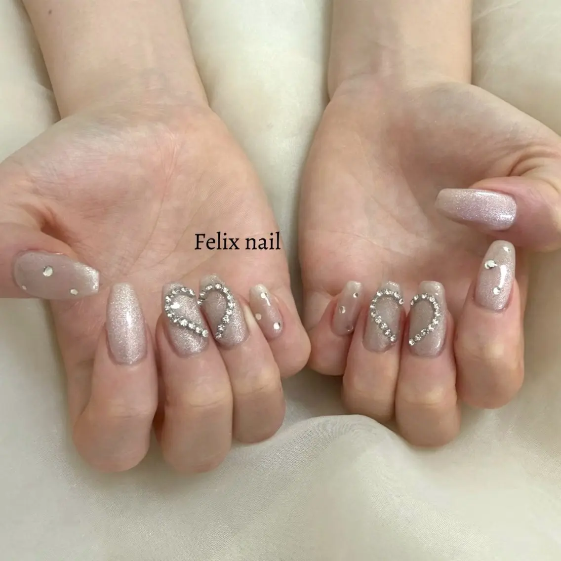 ネイル ハンドネイル Felixnail TANAKA🐰🤍のネイルデザイン