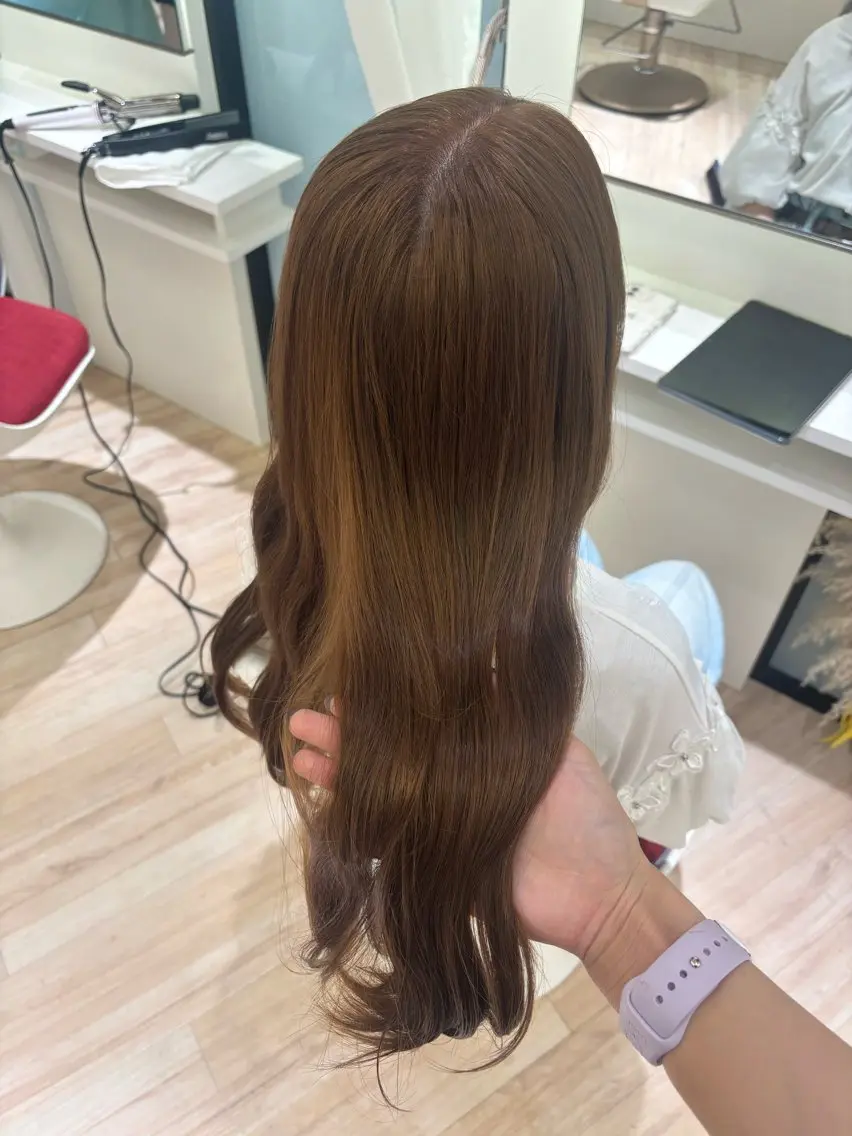 ロング カラー ParveMix 岡本えりかのヘアスタイル
