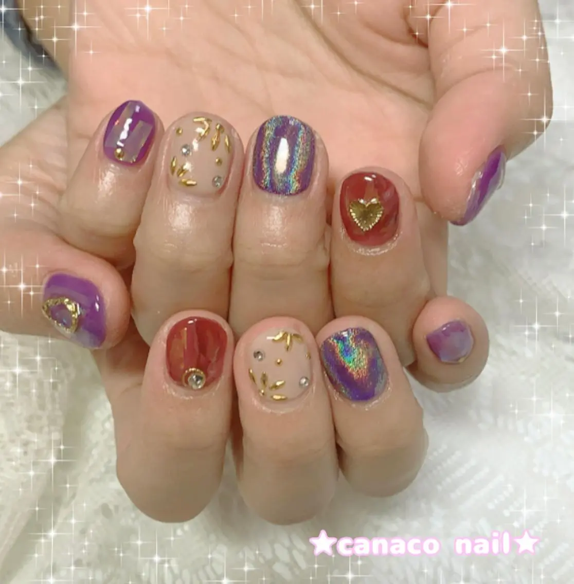 ネイル ニュアンスネイル ハンドネイル ハンドケア ベテランネイル cnc  nailのネイルデザイン