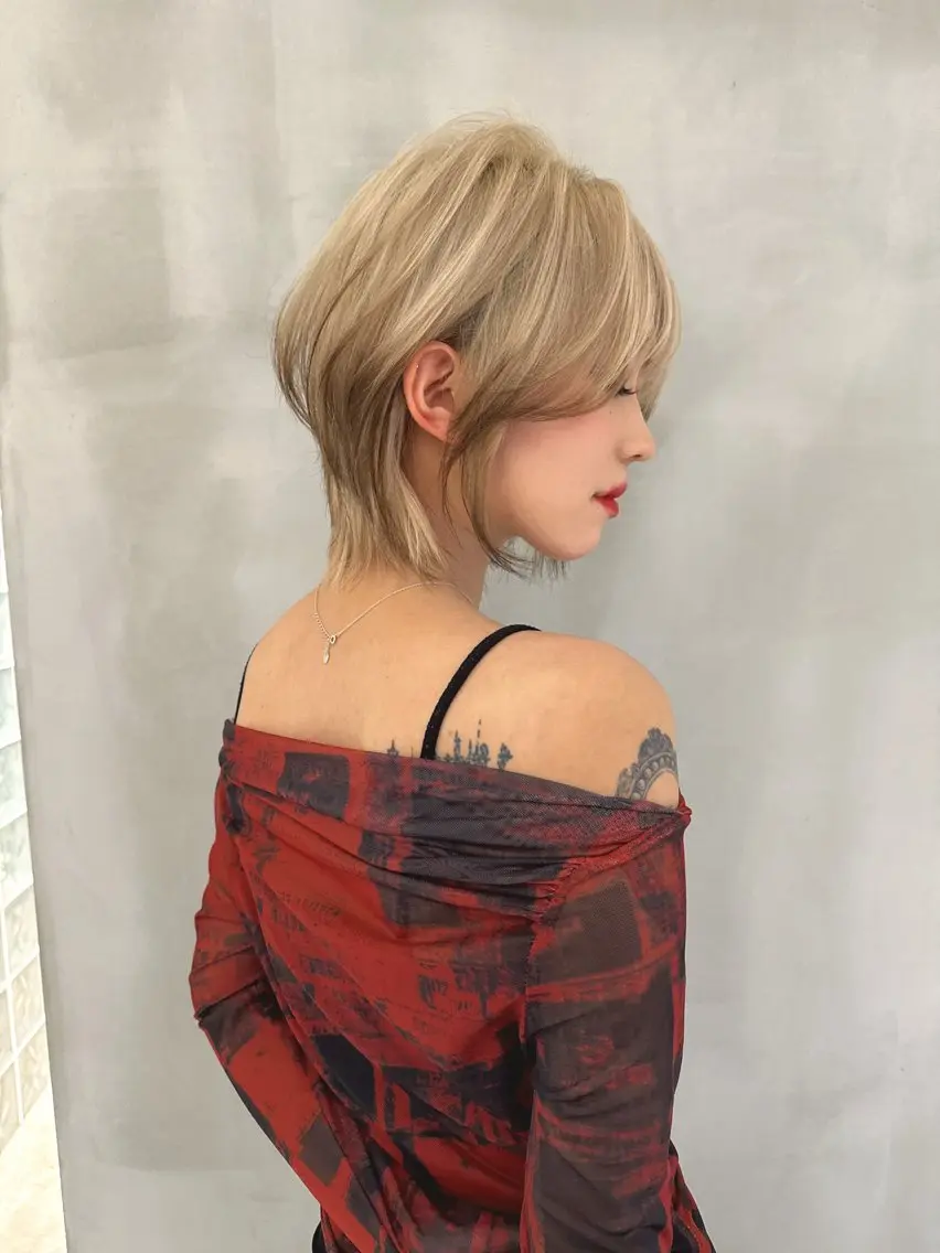 ショート カラー ヘアカラー 透明感✖️暖色 shuheiのヘアスタイル