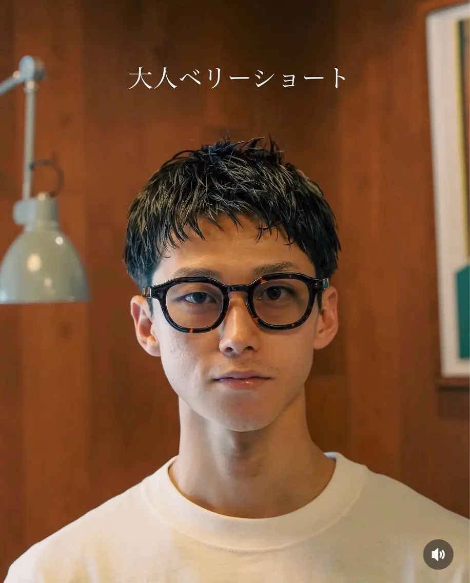 パーマ メンズ メンズショート タチカワユウキのヘアスタイル