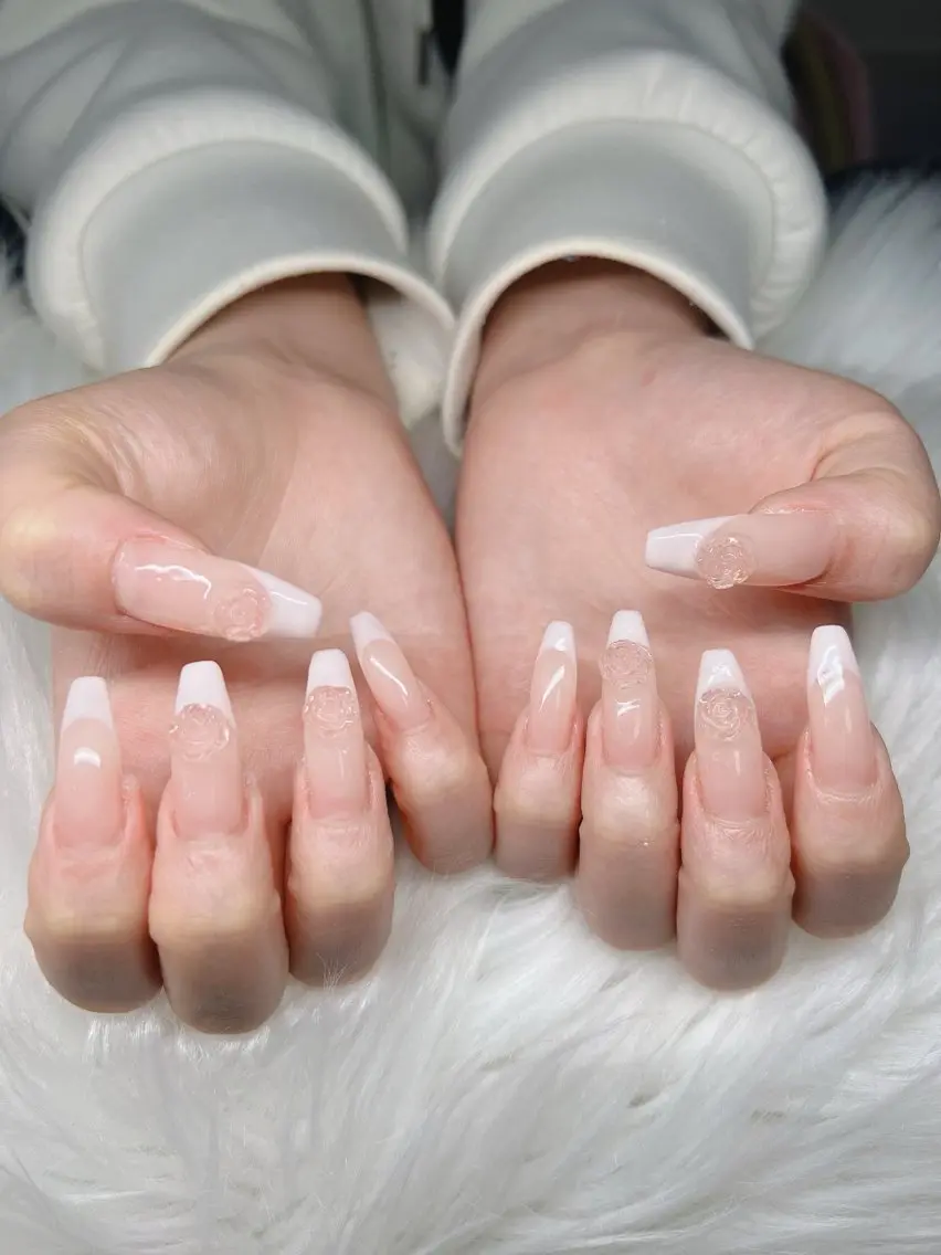 ネイル ハンドネイル Lee Nails チップ長さだし専門店のネイルデザイン