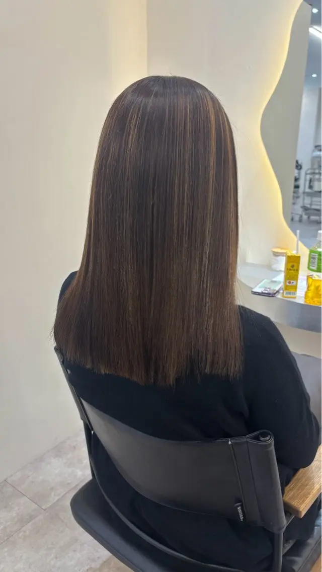 ロング 縮毛矯正 Defi ジュンキのヘアスタイル