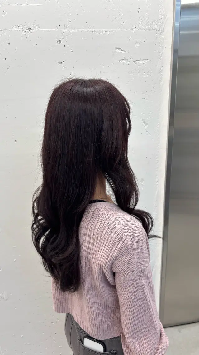 ロング カラー ブリーチ ブラウンカラー ブリーチなしカラー レッドカラー レッドブラウン 🌼あいり🌼 JILLSTUDIOのヘアスタイル
