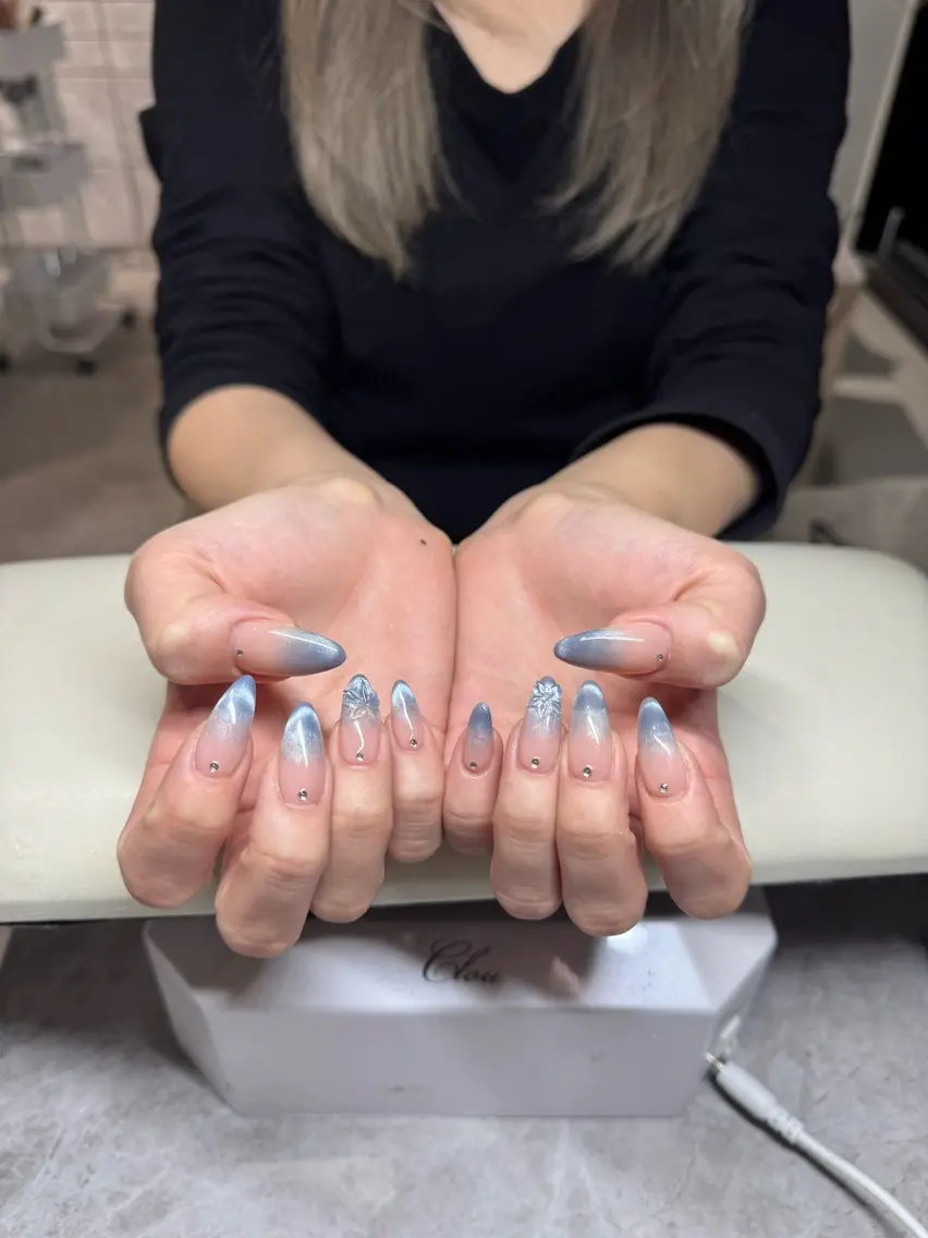 ネイル クリアネイル フラワーネイル ハンドネイル IROHA NAIL 北村菜帆のネイルデザイン