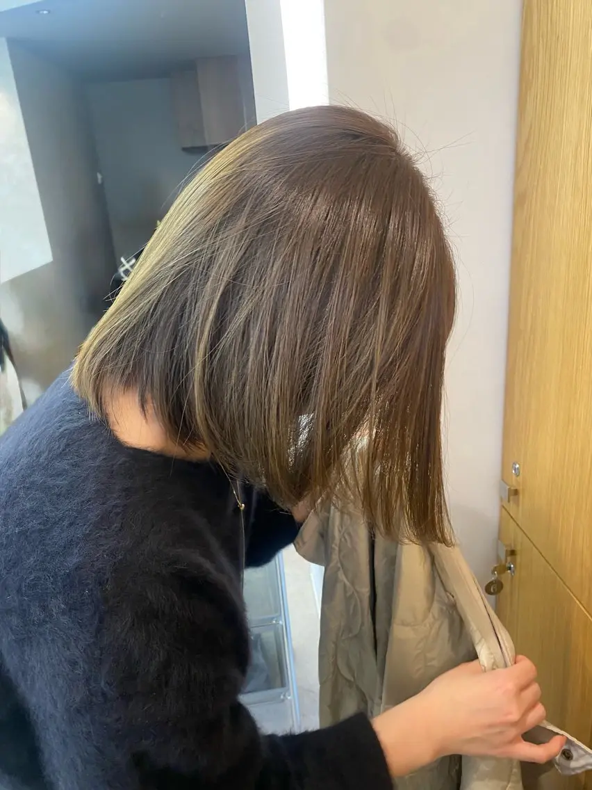 カット➕ブリーチなしダブルカラー🌙の写真