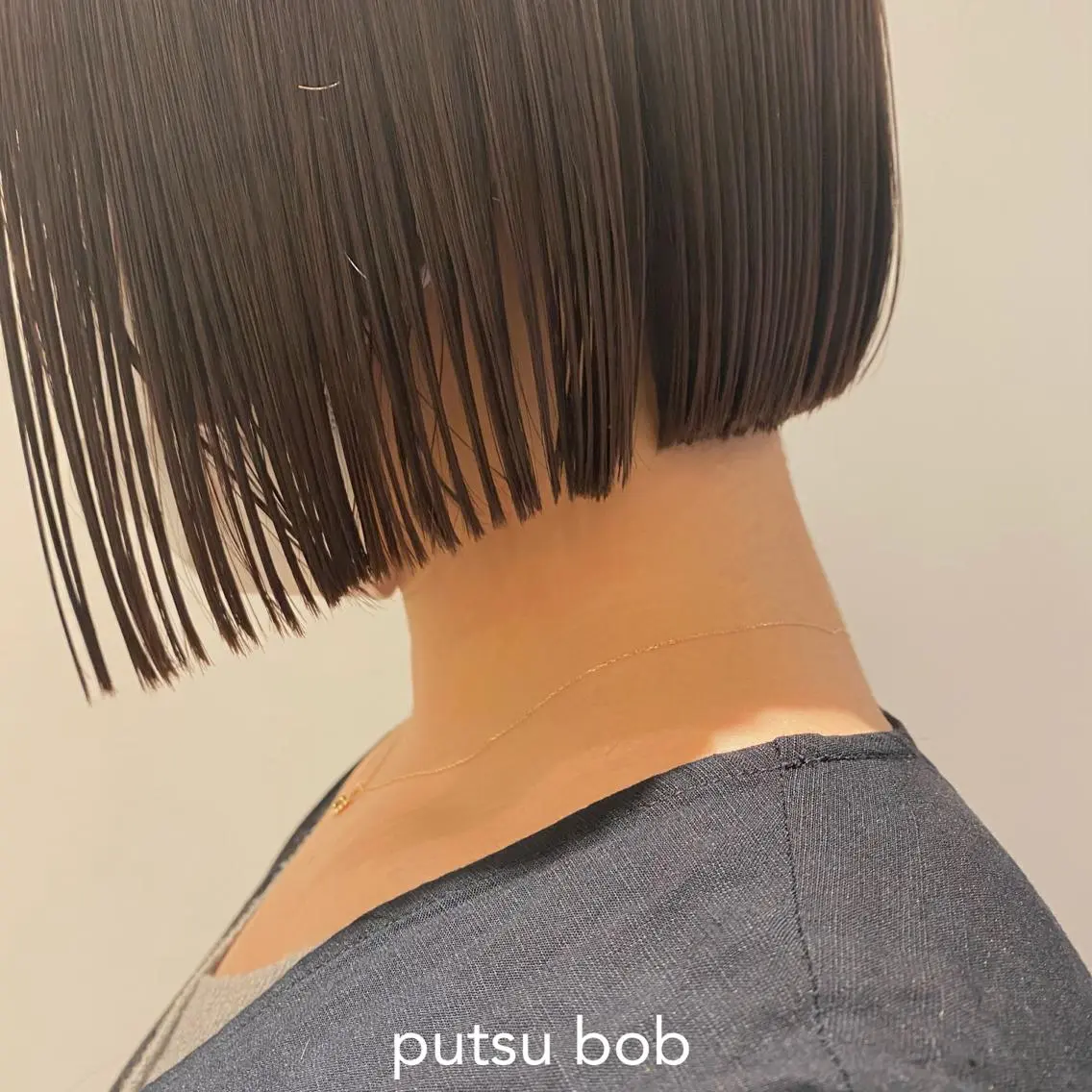 ミディアム 縮毛矯正ボブ&顔まわ レイヤー♡TOMOEのヘアスタイル