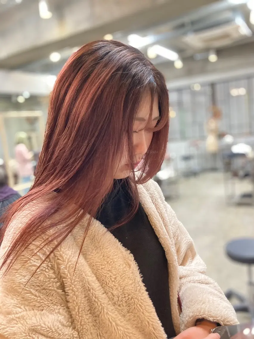 ロング カラー ピンクカラー ヘアカラー 新田龍之輔 →メンズ/派手髪のヘアスタイル