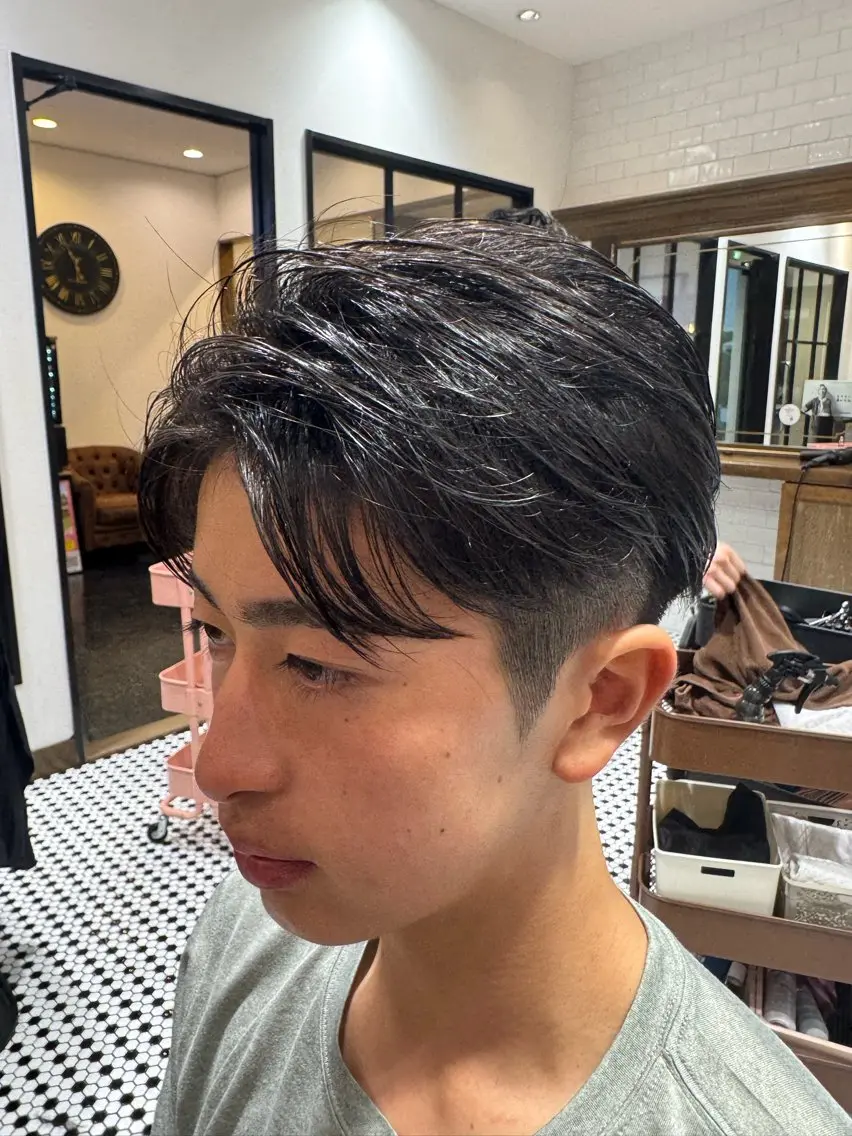 ショート パーマ メンズ 直毛&癖毛特化🔥 有田波人のヘアスタイル