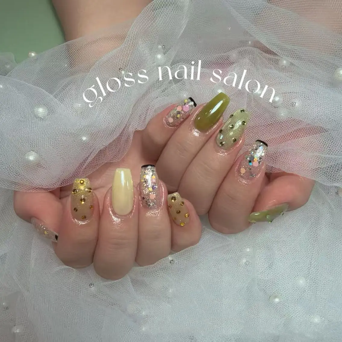 ネイル ハンドネイル ゆり🌷 gloss nailのネイルデザイン