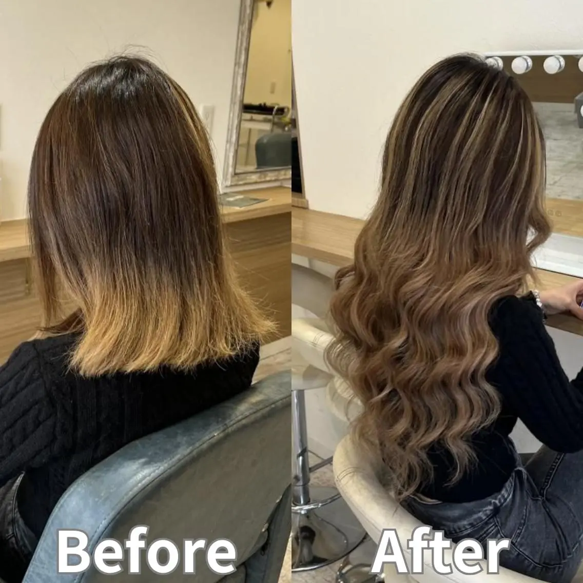 ロング 河野 七優のヘアスタイル
